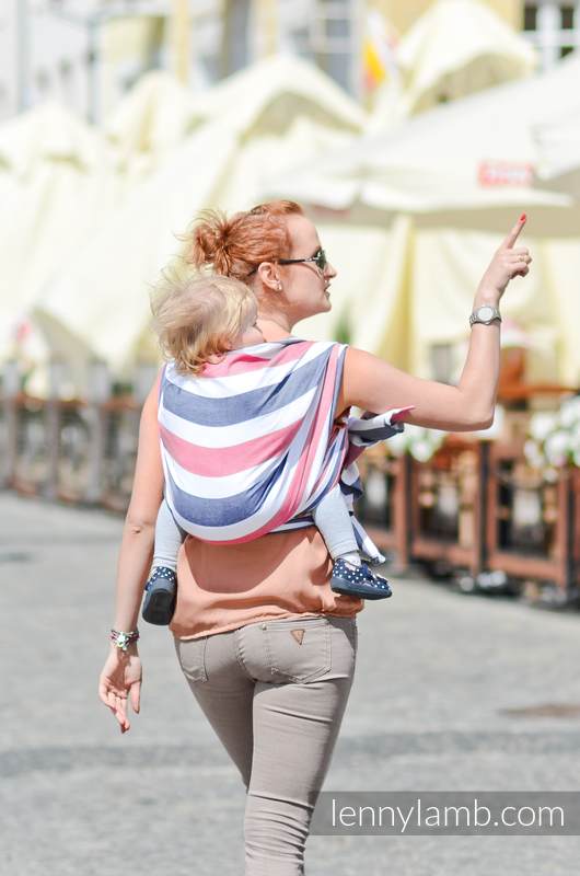Fascia portabebè, tessitura Broken Twill (bamboo+cotone) - Marine - taglia M (Seconda scelta) #babywearing