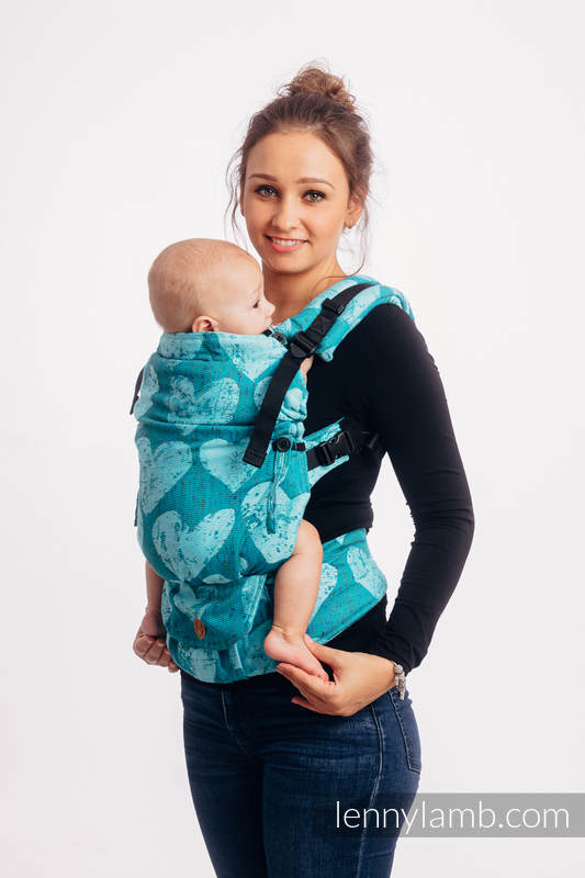 LennyUpGrade Carrier, Standard Size, jacquard weave (80% cotton, 20% silk) - LOVKA - FLOW #babywearing