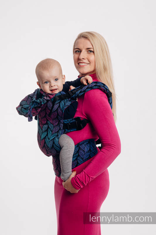 Marsupio Ergonomico LennyGo, misura Toddler, tessitura jacquard 100% cotone - TANGLED IN LOVE #babywearing
