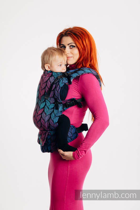 Nosidełko LennyUpGrade  z tkaniny żakardowej 100% bawełna, rozmiar standard - ZAPLĄTANI W MIŁOŚĆ #babywearing