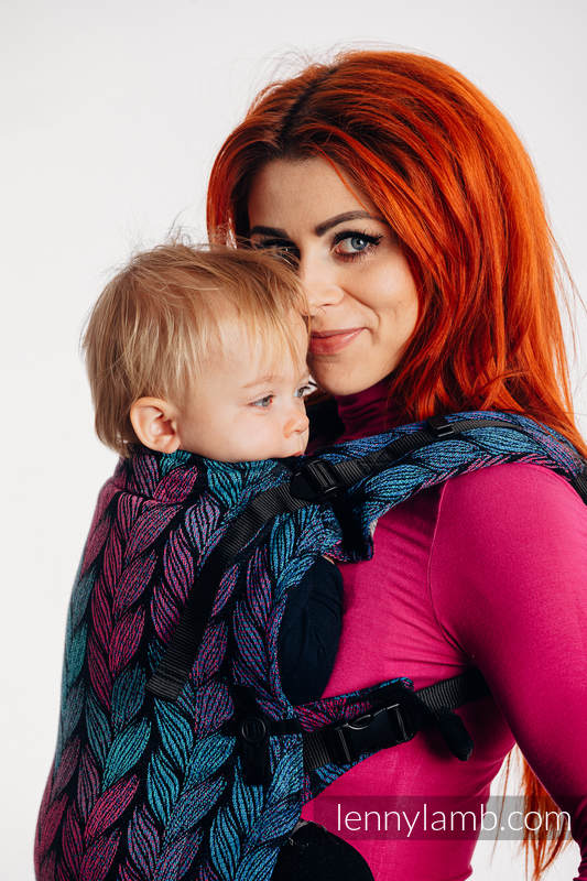 LennyUpGrade Carrier, Standard Size, jacquard weave 100% cotton - TANGLED IN LOVE #babywearing