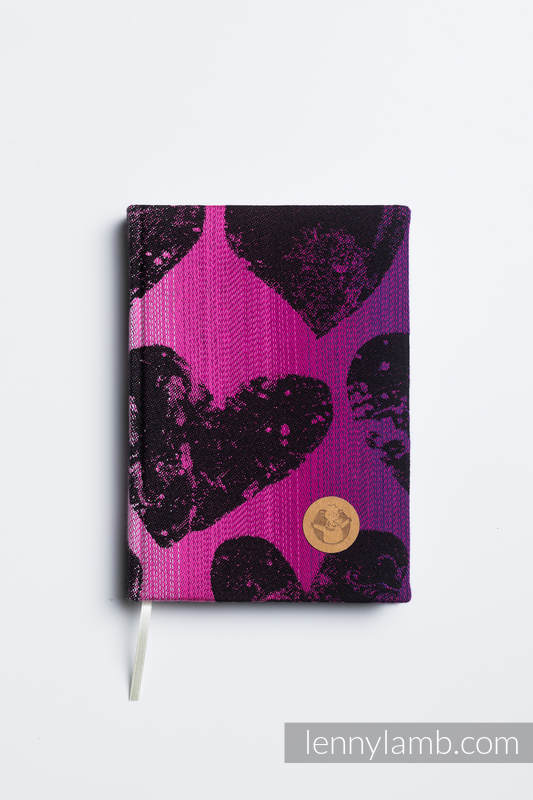 Calendar 2020 with jacquard fabric hard cover - size A5 - LOVKA PINKY VIOLET #babywearing