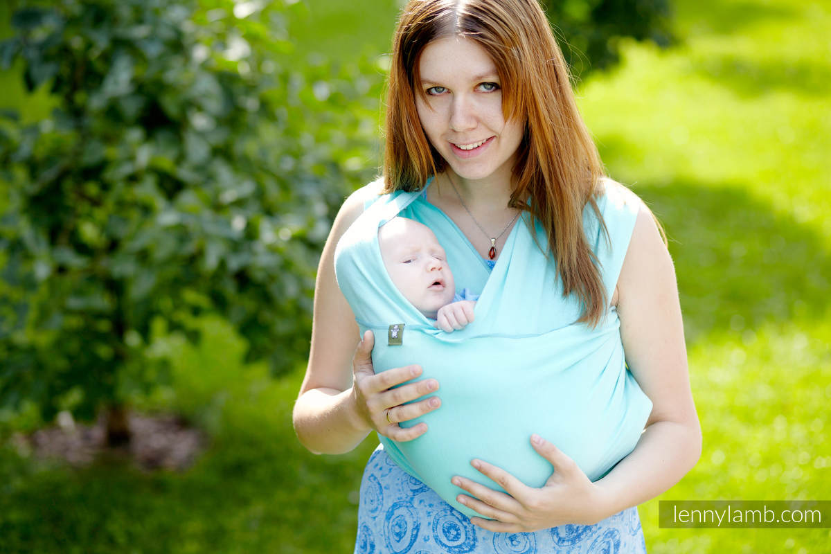 Stretchy/Elastic Baby Sling - Turquoise - size M #babywearing