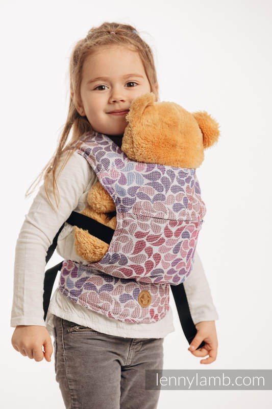 Doll Carrier made of woven fabric, 100% cotton  - COLORS OF FANTASY (grade B) #babywearing