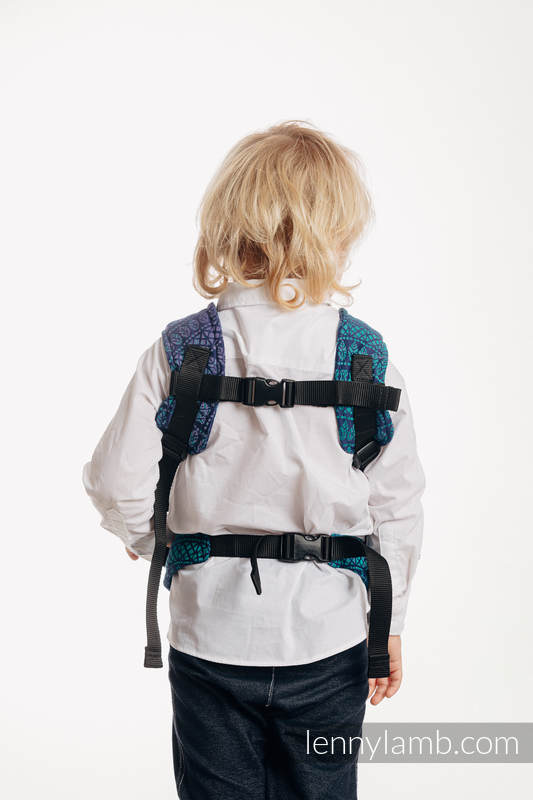Doll Carrier made of woven fabric, 100% cotton - PEACOCK’S TAIL - PROVANCE  #babywearing