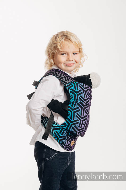 Doll Carrier made of woven fabric, 100% cotton - TRINITY COSMOS #babywearing