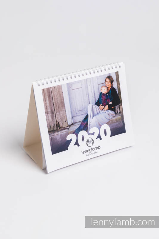 Kalendarz biurkowy spiralowany na rok 2020 (polska wersja) #babywearing