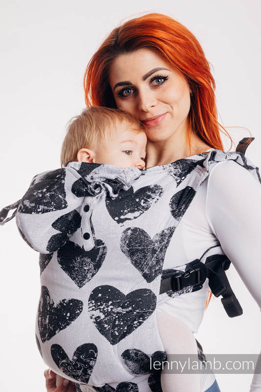 Nosidełko Ergonomiczne LennyGo z tkaniny żakardowej 100% bawełna , Baby Size - LOVKA KLASYCZNA #babywearing