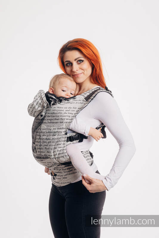 LennyGo Mochila ergonómica, talla bebé, jacquard 100% algodón - FLYING DREAMS #babywearing