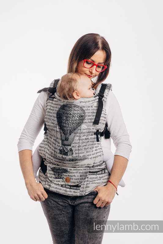 Mochila LennyUpGrade, talla estándar, tejido jaqurad 100% algodón - FLYING DREAMS #babywearing
