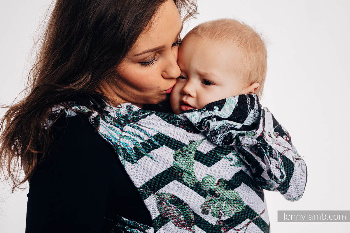 Marsupio Ergonomico LennyGo, misura Toddler, tessitura jacquard 100% cotone - ABSTRACT #babywearing