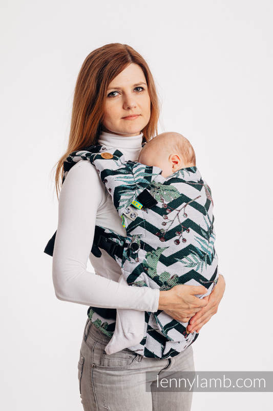 Porte-bébé LennyUpGrade, taille standard, jacquard, 100% coton - ABSTRACT  #babywearing