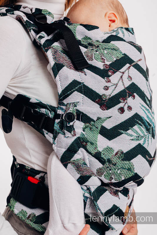 Nosidełko LennyUpGrade  z tkaniny żakardowej 100% bawełna, rozmiar standard - ABSTRACT  #babywearing