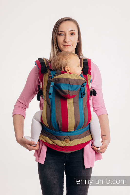LennyGo Ergonomic Carrier, Toddler Size, broken-twill weave 100% cotton - FOREST MEADOW #babywearing
