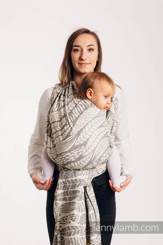 Bliv ved Række ud frisk Baby Wrap, Jacquard Weave (85% cotton, 15% bamboo charcoal) - SKETCHES OF  NATURE - PURE - no dyes - size XS