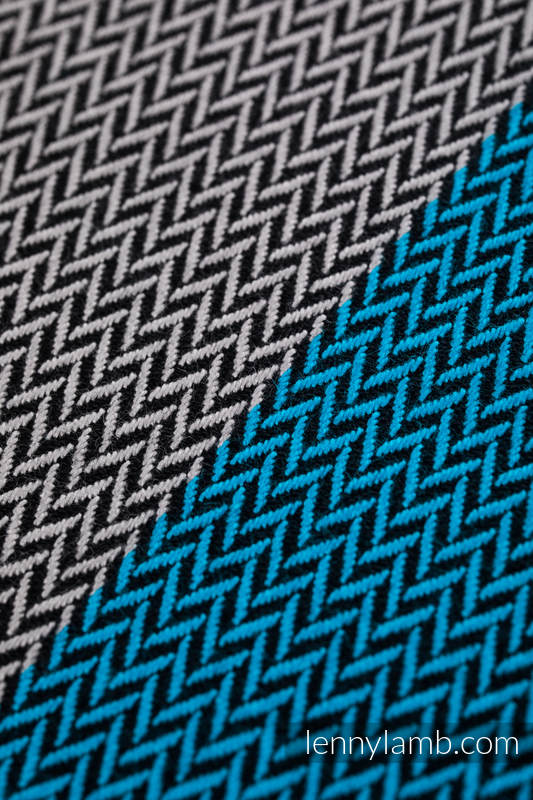 Fular Línea Básica, tejido Herringbone (100% algodón) - LITTLE HERRINGBONE SODALITE - talla M #babywearing