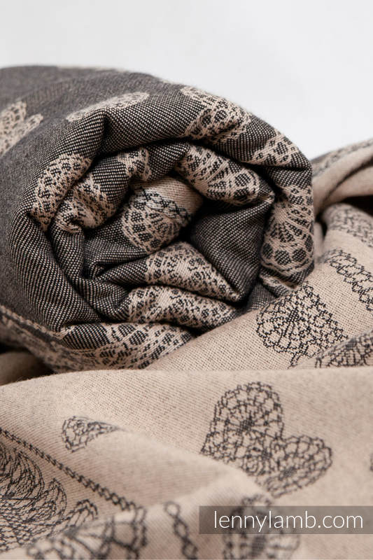 Baby Wrap, Jacquard Weave (60% cotton, 40% bamboo) - Arabica Lace - size XS #babywearing