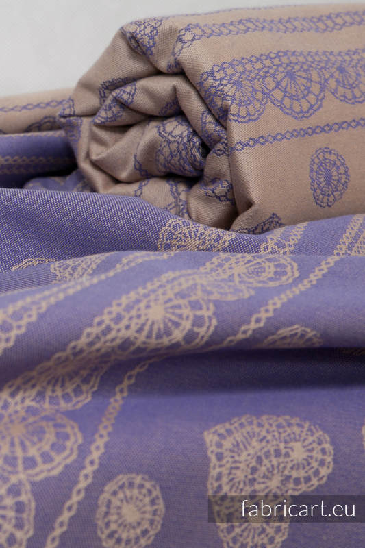 Plum Lace, jacquard weave fabric, 100% cotton, width 140cm, weight 280 g/m² #babywearing