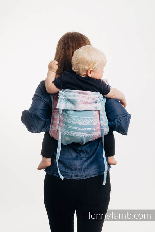 Nosidło Klamrowe ONBUHIMO  z tkaniny żakardowej, (91% bawełna, 9% tencel), rozmiar standard - KORONKA UNICORN (drugi gatunek) #babywearing