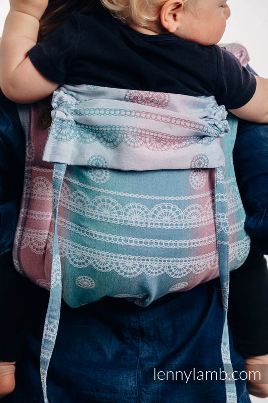 Onbuhimo SAD LennyLamb, talla estándar, jacquard, (91% algodón, 9% tencel) - UNICORN LACE #babywearing