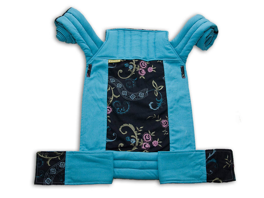 Nosidełko dla dzieci MEI-TAI, bawełna skośno-krzyżowa z kapturkiem #babywearing