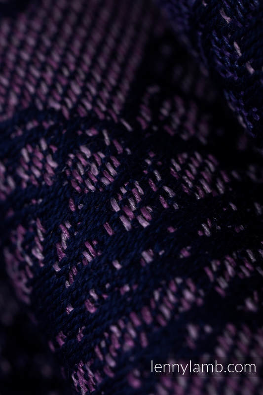 Nosidło Klamrowe ONBUHIMO z tkaniny żakardowej (65% Bawełna 25% Len 10% Jedwab Tussah), rozmiar Standard - KOSMICZNA KORONKA #babywearing