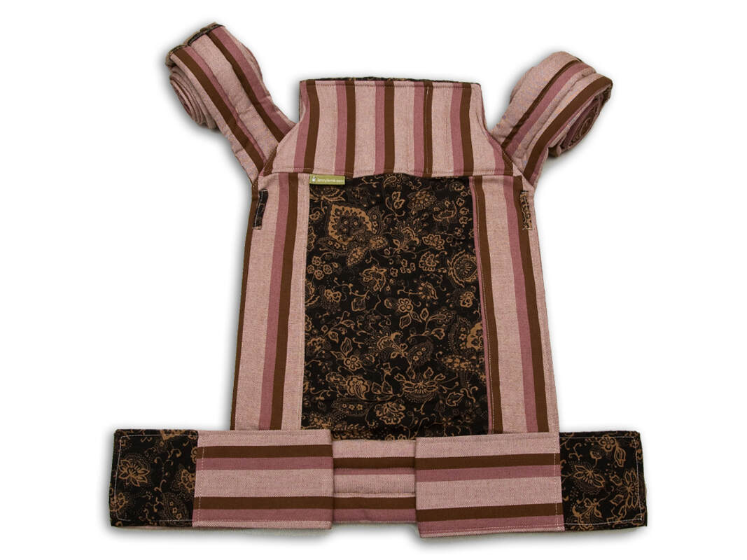 Nosidełko dla dzieci MEI-TAI, bawełna skośno-krzyżowa z kapturkiem #babywearing