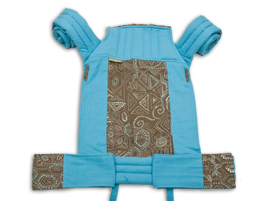 Nosidełko dla dzieci MEI-TAI, bawełna skośno-krzyżowa z kapturkiem #babywearing
