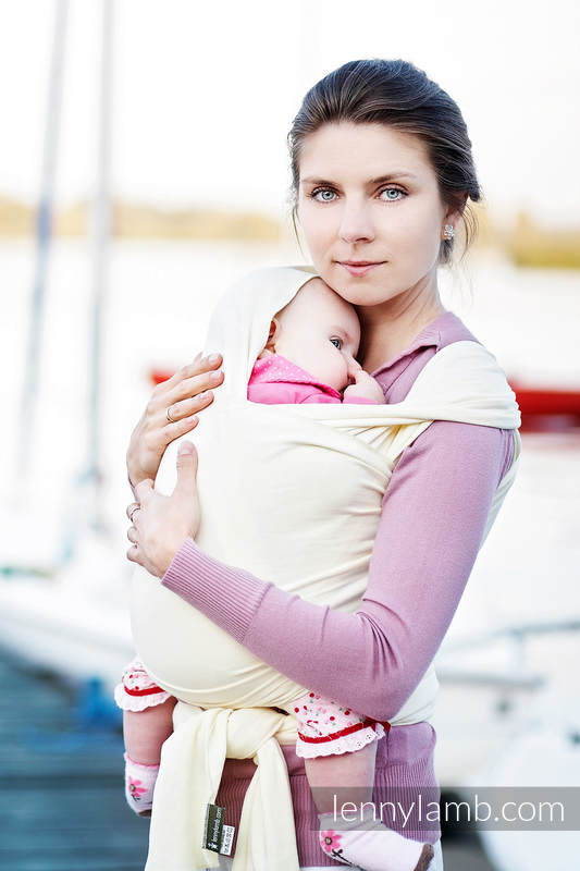 Écharpe extensible - Ivory - taille standard 5.0 m #babywearing