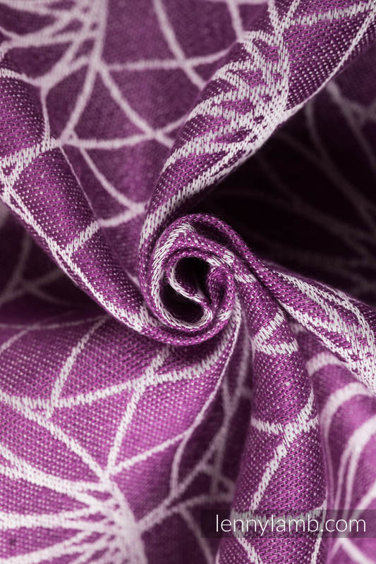 Fular, tejido jacquard (100% lino) - LOTUS - PURPLE - talla XL #babywearing