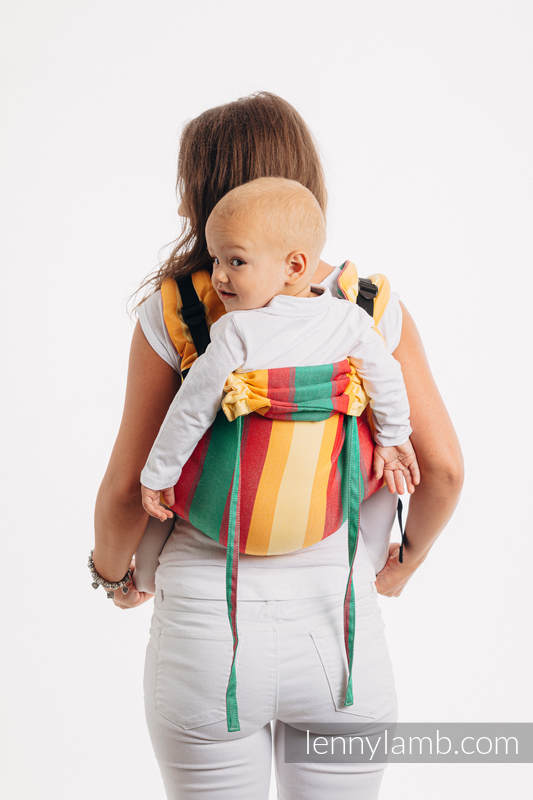 Nosidło Klamrowe ONBUHIMO z tkaniny skośno-krzyżowej (60% bawełna, 40% bambus), rozmiar Standard - WIOSNA #babywearing