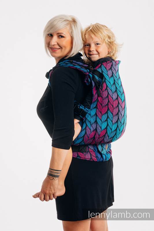 LennyPreschool Carrier, Preschool Size, jacquard weave 100% cotton - TANGLED IN LOVE #babywearing