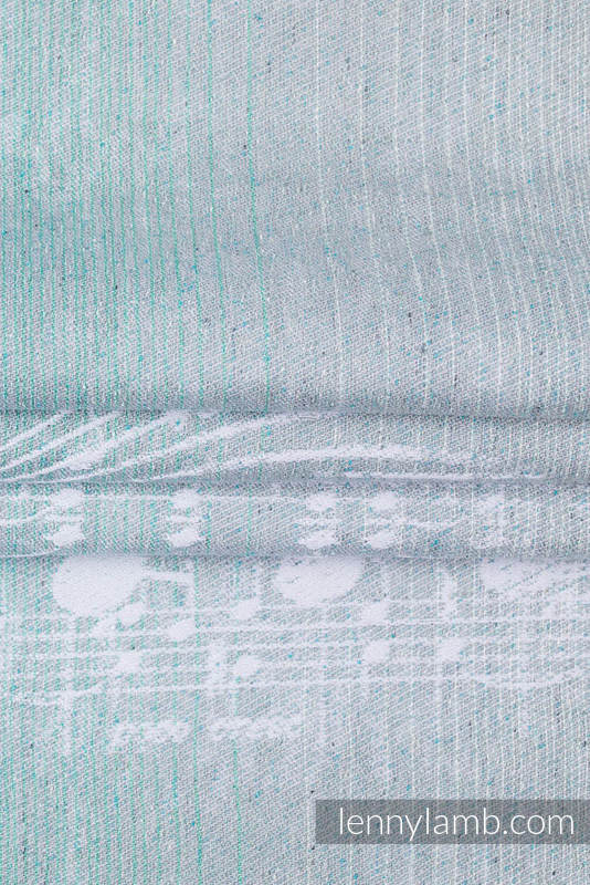 Baby Wrap, Jacquard Weave (74% cotton, 26% silk) - SYMPHONY OF THE LAGOON - size XL (6.0 m) #babywearing