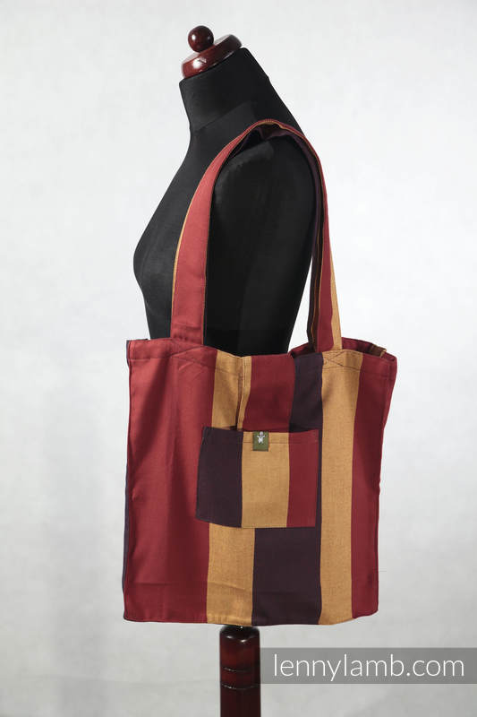 Shoulder bag made of wrap fabric (100% cotton) - Salsa - standard size 37cmx37cm #babywearing