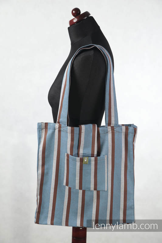 Shoulder bag (made of wrap fabric) - Wood Forget Me Not - standard size 37cmx37cm #babywearing