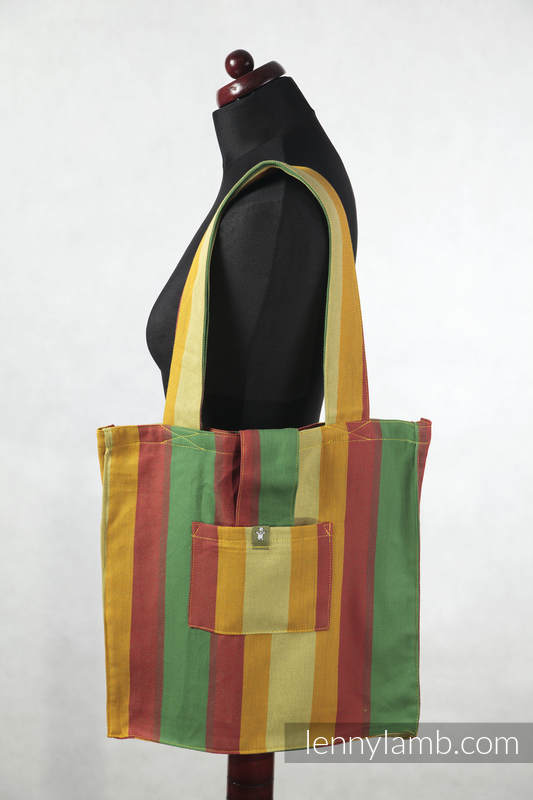 Shoulder bag made of wrap fabric (100% cotton) - INADIAN SUMMER - standard size 37cmx37cm #babywearing