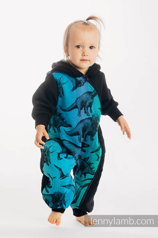 Pajacyk misiowy - rozmiar 68 - Czarny z Park Jurajski #babywearing