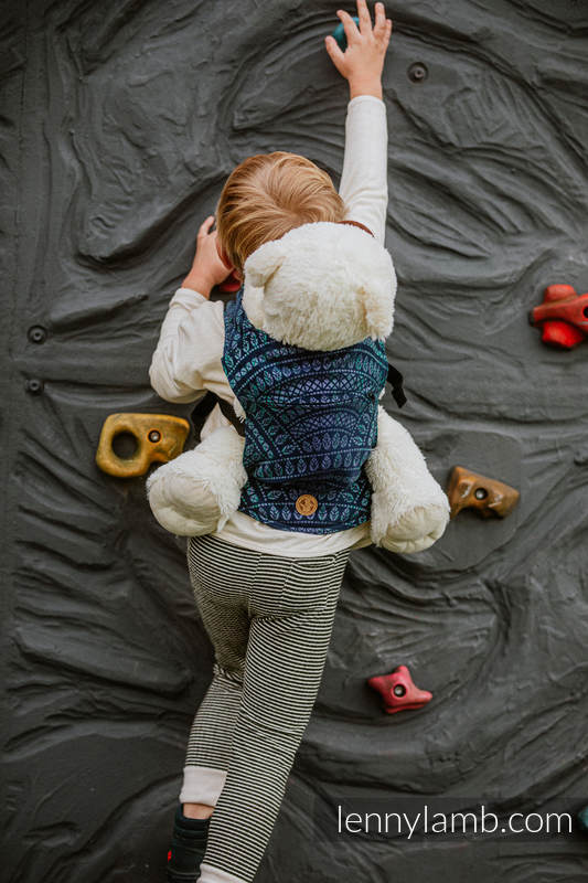 Porte-bébé pour poupée fait de tissu tissé, 100 % coton - PEACOCK’S TAIL -  PROVANCE