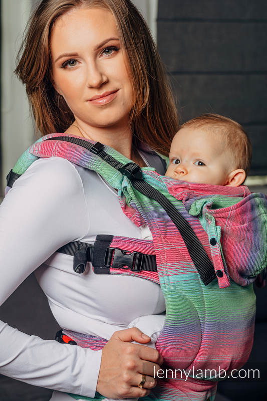 LennyGo Mochila Ergonómica Línea Básica- FUSION, Talla Toddler, tejido de sarga 100% algodón #babywearing