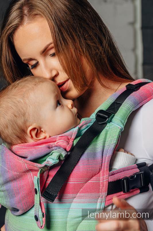 Moje Pierwsze Nosidełko Ergonomiczne LennyGo  - FUSION, splot skośny, 100% bawełna, Baby Size #babywearing