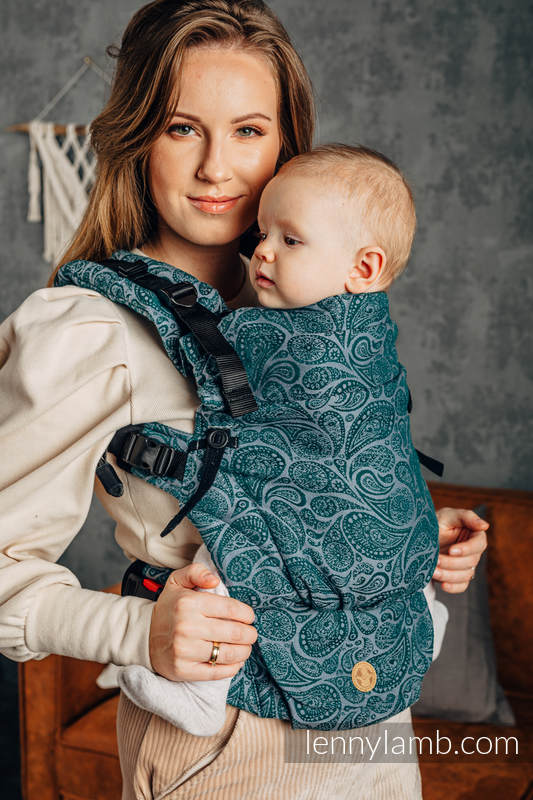 LennyUpGrade Carrier, Standard Size, jacquard weave 100% cotton - PAISLEY - HABITAT #babywearing