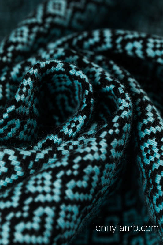 Ring Sling - LITTLELOVE AMAZONITE - 100% Cotton - Jacquard Weave -  with gathered shoulder - standard 1.8m #babywearing