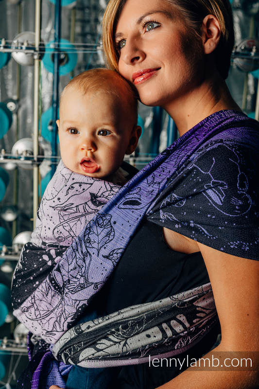 Żakardowa chusta do noszenia dzieci, 100% bawełna - WEAVING CHALLENGE - LIFELONG - rozmiar M #babywearing