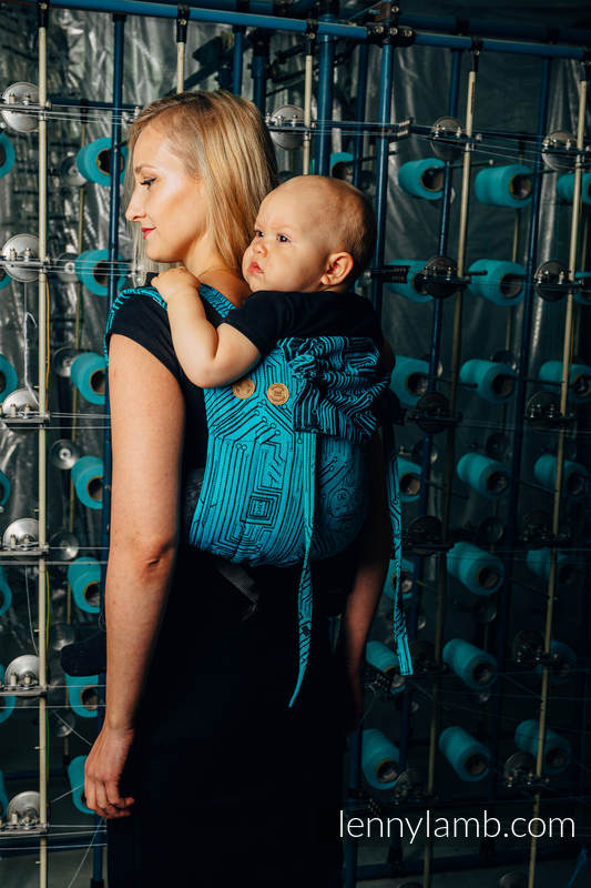 Nosidło Klamrowe ONBUHIMO z tkaniny żakardowej (100% bawełna), rozmiar Toddler - WEAVING CHALLENGE - MOTHERBOARD #babywearing