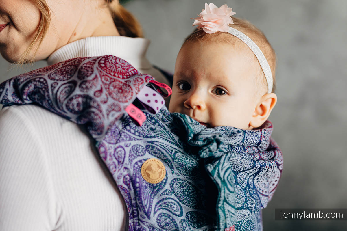 Ensemble protège bretelles et sangles pour capuche (60% coton, 40% polyester) - PAISLEY - KINGDOM  #babywearing