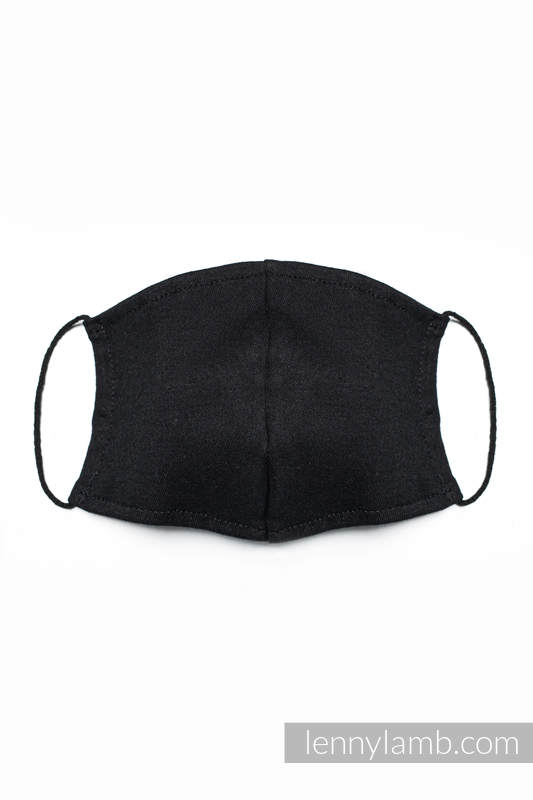 Set of 3 Face Masks - one layer - cotton - Black - size S  #babywearing