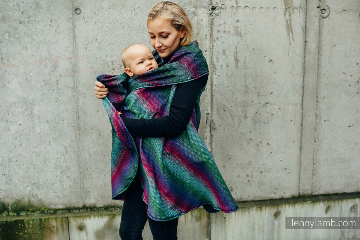 Cardigan long - taille L/XL - LITTLE HERRINGBONE IMPRESSION DARK #babywearing