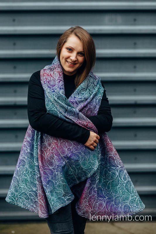 Długi kardigan - rozmiar L/XL - PAISLEY - KINGDOM #babywearing