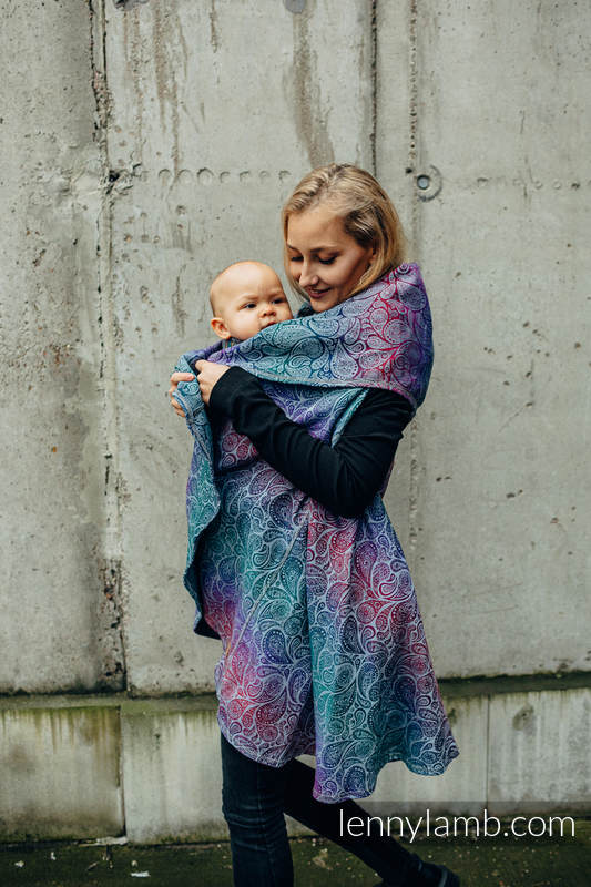 Długi kardigan - rozmiar 2XL/3XL - PAISLEY - KINGDOM #babywearing