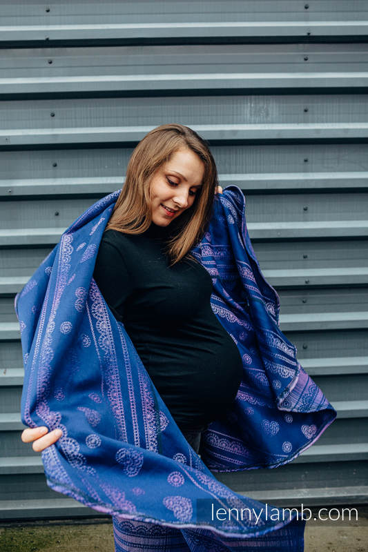 Długi kardigan - rozmiar Plus Size - KOSMICZNA KORONKA #babywearing